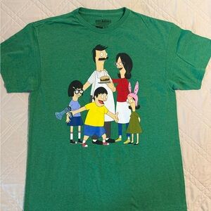 Ripple Junction Bob's Burgers Family Green T-Shirt Size LG